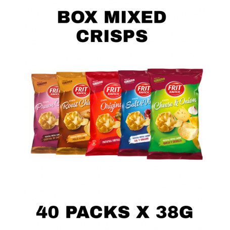 Mixed Crisps Box 40 packs x 38g